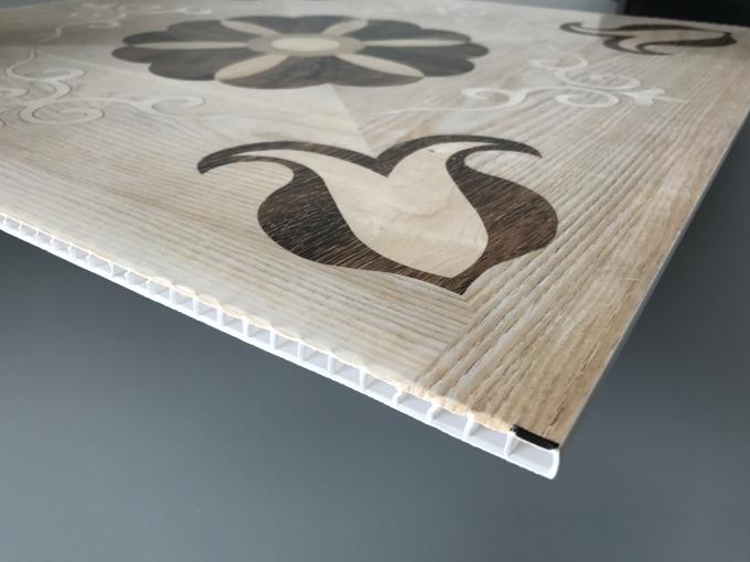 595*595mm deckt dekorative PVC-Wand-Umhüllung, wasserdichte Decke