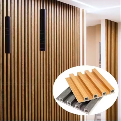 beliebtes wpc-Wandbildschirm für Innenarchitektur Holz-Plastik-Verbundwandbildschirm Akustikbildschirm PVC-Wanddeckenbildschirm