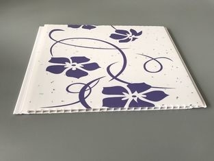 Kundengebundener dekorativer Platten-Transferdruck purpurrote Blumen-PVCs feuerfest