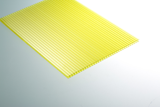 4mm - 10mm Polycarbonats-Blatt, gelbes -Blatt-großes helles Getriebe