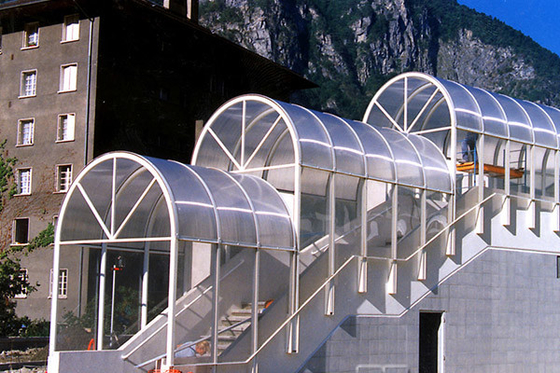 Zwillings-Wand-Polycarbonats-Blatt Sunproof , klares Polycarbonat täfelt 4mm