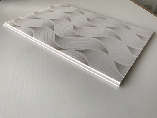 Welle Druckpvc-Badezimmer-Wände, wasserdichte Tafel für Badezimmer
