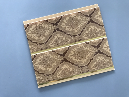 200 × 6mm druckende goldene Linie Decke PVC-Platten für Restaurant-Dekoration