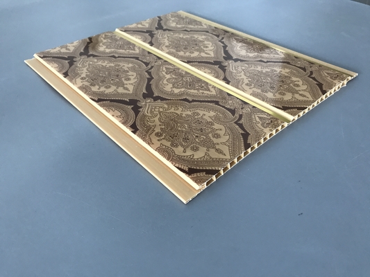 200 × 6mm druckende goldene Linie Decke PVC-Platten für Restaurant-Dekoration