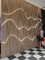 Holz-Plastik-Gitterplatten für Innenwand- und Deckendekoration neue WPC-Wandplatten