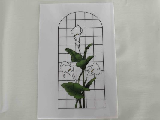 Florale Abdrücke Planchen Dekorative Polystyrolbleche PS Kunststofflaminaten in mehreren Farben für Türdekoration
