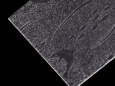 Textur Polystyrolbleche für Duschtür verschiedene Muster klare PS-Blätter für Trennwände