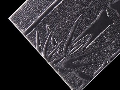 2mm Strukturierte Polystyrolplatten für Duschabtrennungen, verschiedene Muster, klare PS-Platten für Trennwände