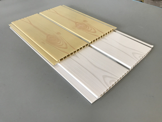 200 × 5,95M Innenraum Künstlerische PVC Holzverkleidungsplatten für Restaurant 7mm Dicke 8 Zoll PVC Deckenpaneel beliebte Holzfarbe