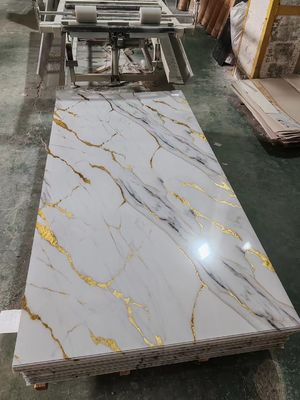 PVC-Marmorblech, SPC-Stein, Kunststoffwandplatten, umweltfreundliche UV-Beschichtung, Marmorbleche, Dekorationsmaterial für Innenwände