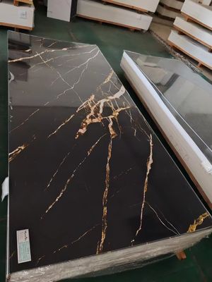 4 * 8ft beliebte Farbe UV PVC Marmorblech Dekorationswandplatte Einfach zu installieren