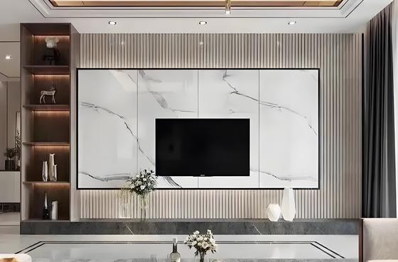 Graue Farbe UV-Marmor-Wandpaneele wasserdichte Kunststoff-Marmorplatte für Badezimmer, beliebtes UV-Marmol in Lateinamerika