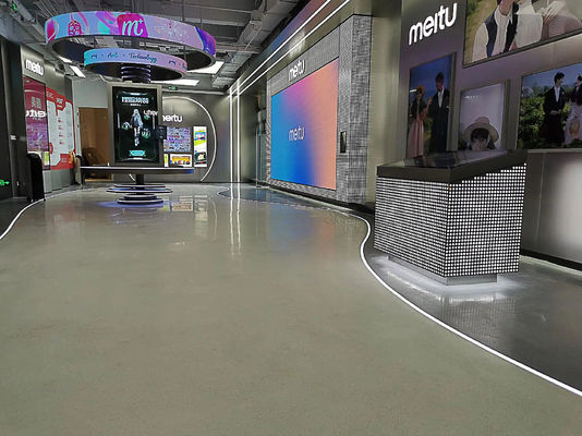 Härte Epoxy-Marmor-Boden Umweltschonende selbstnivellierende Bodenfarbe Epoxy-Harz gefärbte Sandbodenbeschichtung