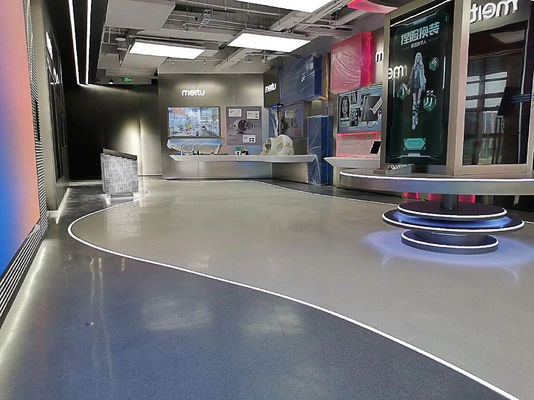 Härte Epoxy-Marmor-Boden Umweltschonende selbstnivellierende Bodenfarbe Epoxy-Harz gefärbte Sandbodenbeschichtung