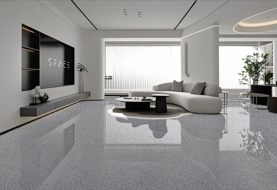 Spiegelmarmoreffekt Epoxy-Bodenbeschichtung Verschleißbeständig Langlebige Bodenfarbe Farbiger Sand Bodenbeschichtung Epoxy