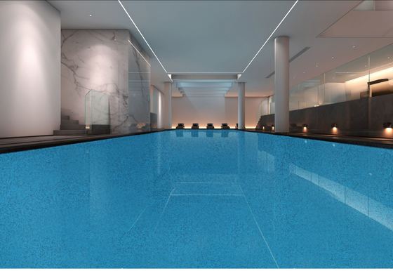 Epoxidharzfarbiger Sandboden Marmor Steinbodenbeschichtung Langlebige Bodenbeschichtung Epoxidharz Selbstverlaufende Bodenfarbe