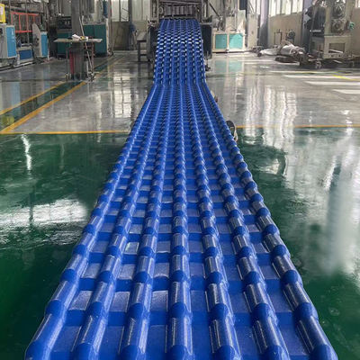 ASA Beschichtung Kolonial Tejas PVC UPVC Dachplatten Baustoff Außendach Spanisch PVC Welle Synthetische Harzfliesen