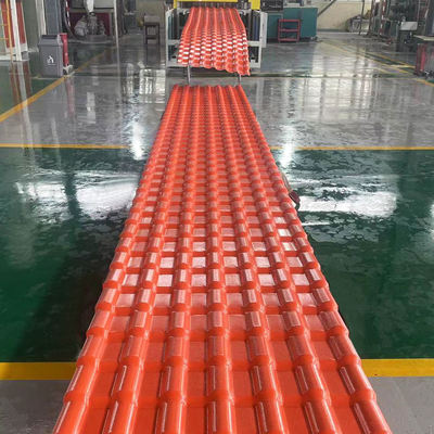 Wohnhäuser Leichtgewicht 2 mm Dicke Spanisch Stil PVC Dachmaterial für den Bau