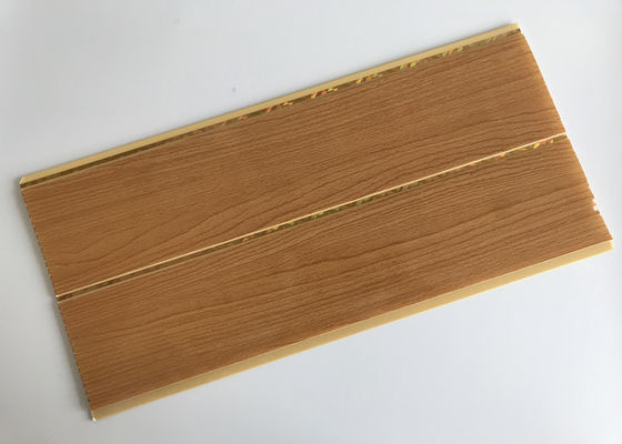 Mittlere Nutdruck PVC-Holzpaneele Einfach zu installierende Holzfarben-PVC-Paneele Oberflächenfeuerhemmend