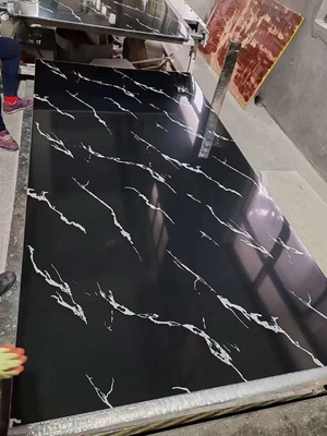 Schwarze UV-PVC-Marmorplatten billigste Innenwandbeschichtung
