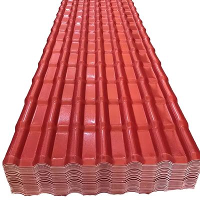 ASA Beschichtung Kolonial Tejas PVC UPVC Dachplatten Baustoff Außendach Spanisch PVC Welle Synthetische Harzfliesen